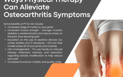 Ways Physical Therapy Can Alleviate Osteoarthritis Symptoms
